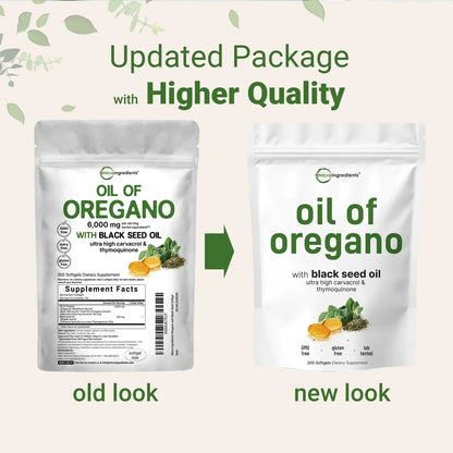Fresh Extract Immune Support: Oregano Oil & Black Seed Oil Synergy