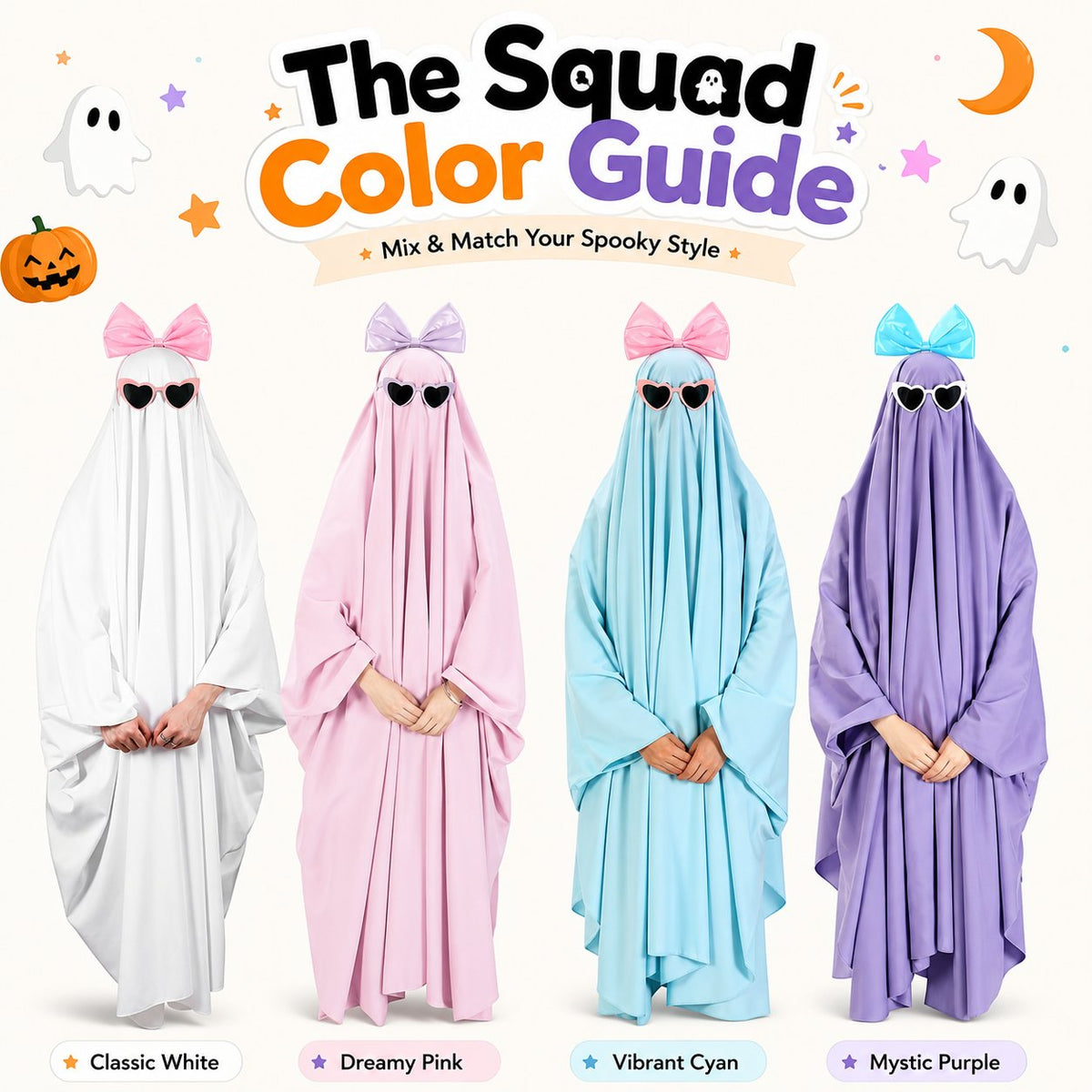 👻 The Viral Sheet Ghost Costume Set : Zero Effort, Maximum Spooky Vibe. ✨