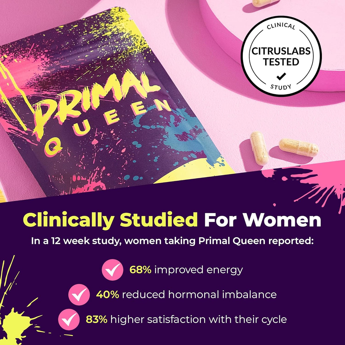 Primal Queen Female-Optimized Beef Organ Superfood Supplement - 100% Grass Fed, Pasture Raised Cattle - Balance Hormones, Energy
