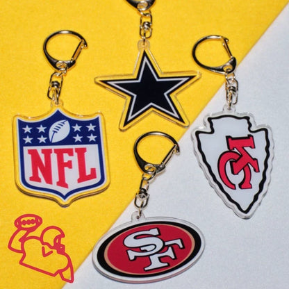 🏈 Designed for all 32 NFL teams — Team Good Luck Energy Keychain 📿🍀