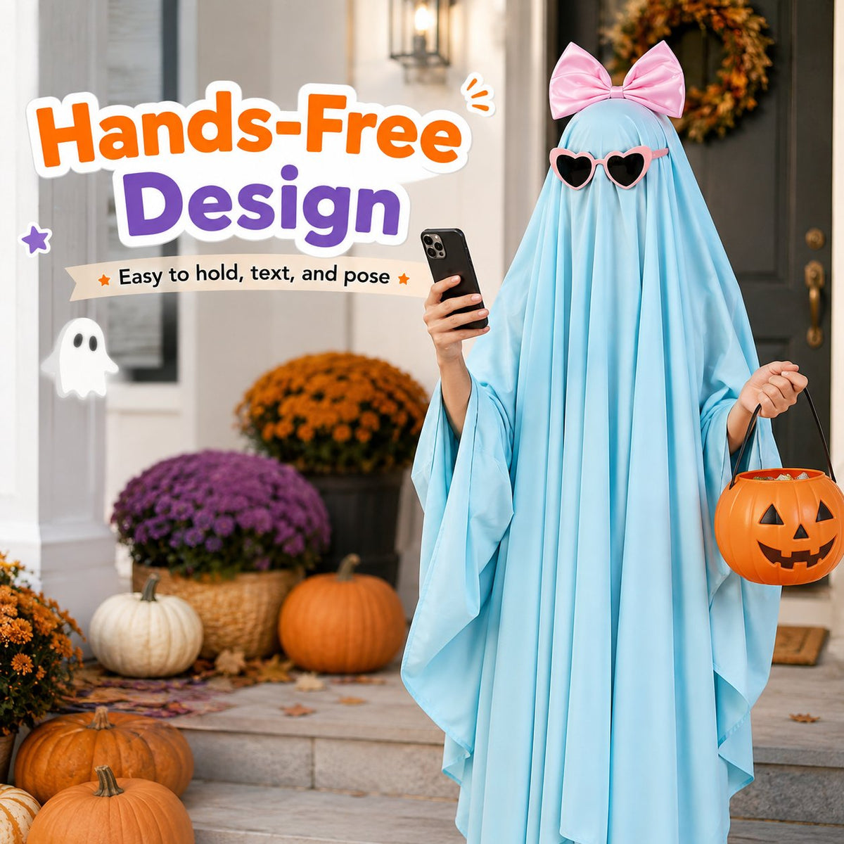 👻 The Viral Sheet Ghost Costume Set : Zero Effort, Maximum Spooky Vibe. ✨