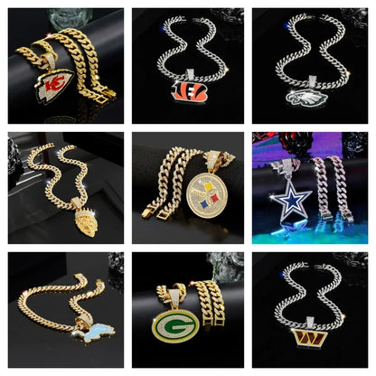 🔥 LAST DAY: Up to 63% OFF – NFL Team Pride Gem Chain Necklace